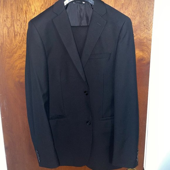 Slim Fit Black Suit - Picture 1 of 2
